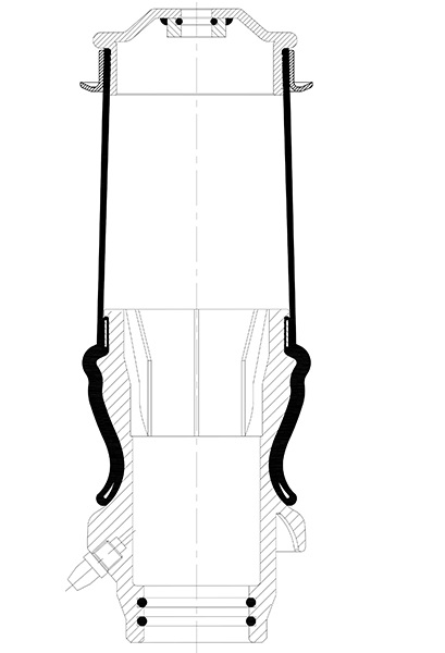 Vlnovec tlumiče pérování kabiny přední/zadní SCANIA 94,114,124,144, 164