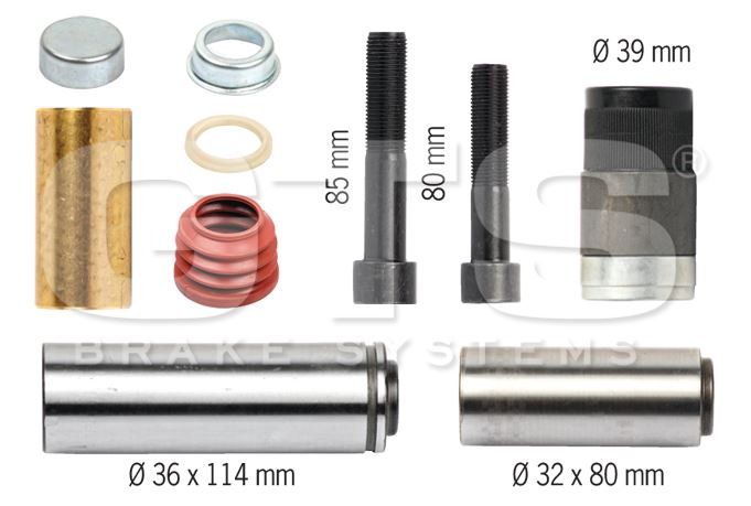 Sada opravárenská brzdového třmenu KNORR SB5/SB6/SB7/SN6/SN7 MERCEDES Axor, Actros, SCANIA