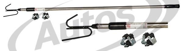 Tyč shrnování plachty návěsu 1495-2250mm teleskopická