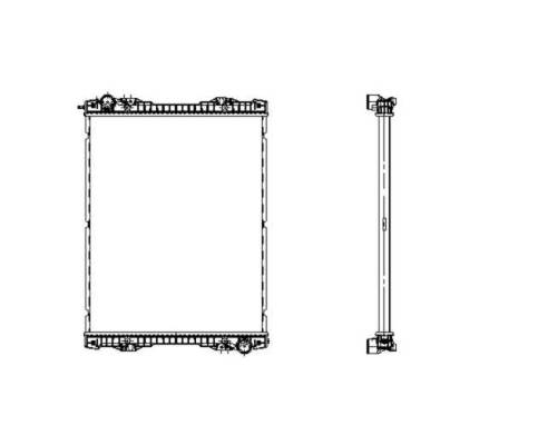 Chladič vody 860x689x40 bez rámu SCANIA P,G,R,T, série 4