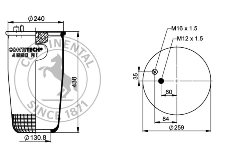 Vlnovec pérování 4880 N1 P02 bez zvonu MAN TGS od 01.2008