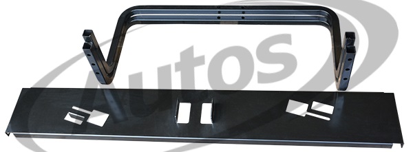 Koš rezervního kola 1836x498x1190 na 2 ks, šířka rámu návěsu 1320 - 1480mm