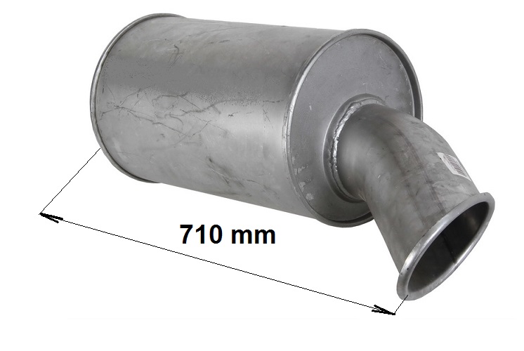 Trubka výfuku s doznívačem 710mm VOLVO FH12, FH16,FL12, FM 7,10,12  Euro 5