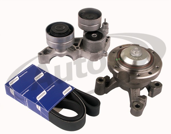 Napínač s drážkovým řemenem - sada vodního čerpadla DAF CF85, XF105