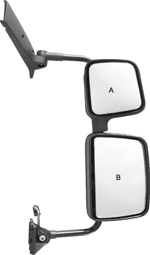 Zrcadlo hlavní dvojité 24V 880x340x155 L RVI Premium Route 2711 od 10.2005