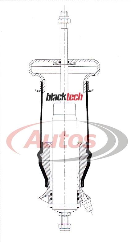 Tlumič pérování kabiny přední I/I 270/370 SCANIA 94,114,144, série CR
