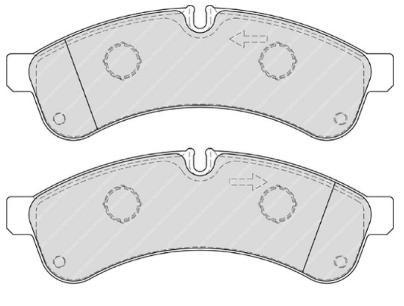 Deska brzdová 29231 Fomar 184,2x64,7x22,7 ZN IVECO Daily III, IV