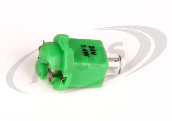 Žárovka s paticí PH 24V/1,4W EBS-R-4 ELTA zelená