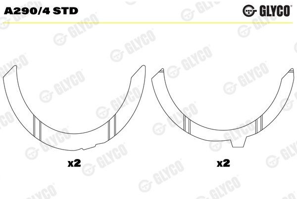 Podložka přítlačná klikové hřídele STD MAN TGL I/II, TGM I/II, Bus D0834/D0836 LFL/LOH E4/