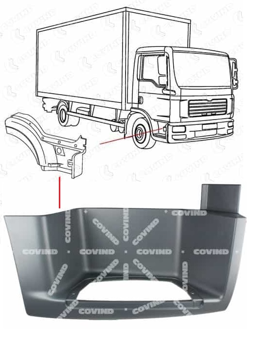 Schod kabiny spodní P MAN TGL, TGM