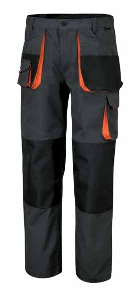 Kalhoty pracovní BETA EASY s více kapsami v celtovině T/C,vložky Oxford,šedé L