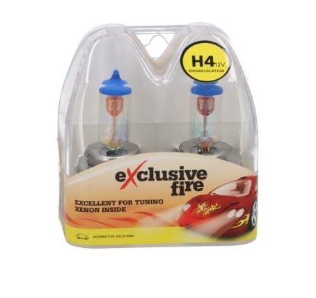 Žárovka H4 12V 60/55W P43t Exclusive Fire - sada 2 ks