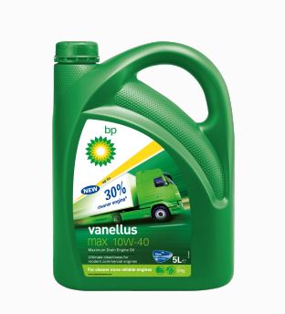 Olej motorový 10W-40 BP VANELLUS MAX DRAIN, nákladní vozy, 5l