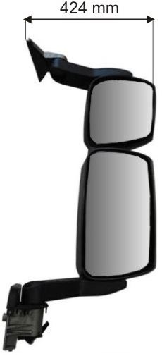 Zrcadlo hlavní dvojité R1200/R300 24V 424mm IVECO Stralis, E.Cargo, Magirus, Trakker