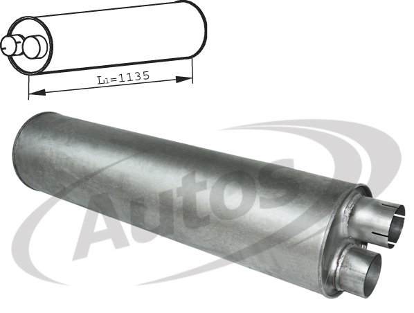 Tlumič výfuku 1135mm DAF LF45, LF55 FA55.180/ 55.220 od 01.2001