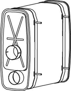 Tlumič výfuku střední MAN Lion S Star EURO 3