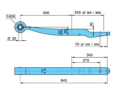 Pero listové 295/575 1 list BPW