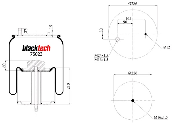 Vlnovec pérování kompletní - železný zvon RVI Premium DXi