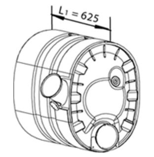 Tlumič výfuku s katalyzátorem VOLVO FH13 Euro 5