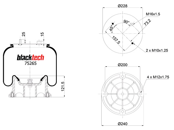 Vlnovec pérování kompletní - plastový zvon ZN RVI Magnum DXi, Premium DXi
