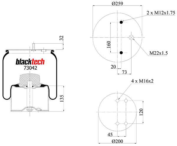 Vlnovec pérování kompletní - železný zvon GIGANT