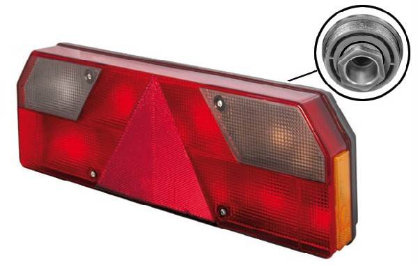 Svítilna zadní 7-dílná P EUROPOINT 420x149 vlek, průchodka