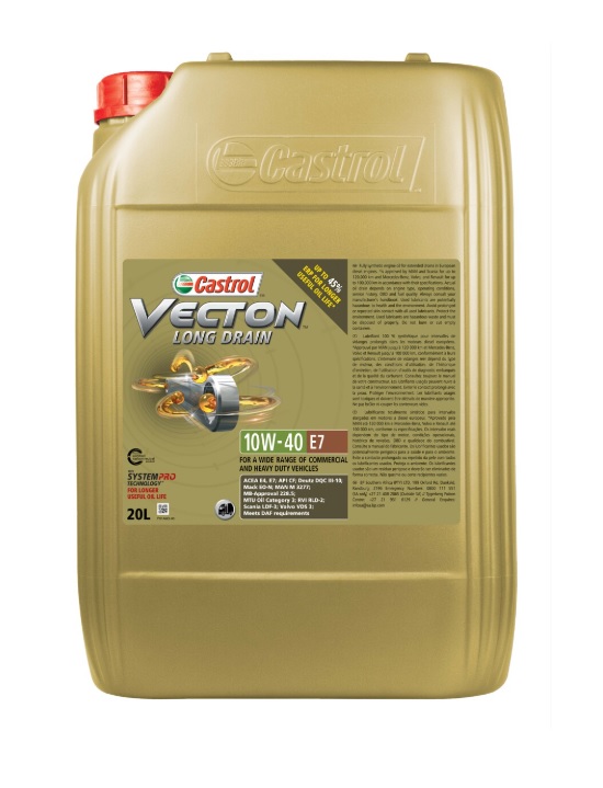 Olej motorový CASTROL VECTON LONG DRAIN 10W-40 E7, 20 l