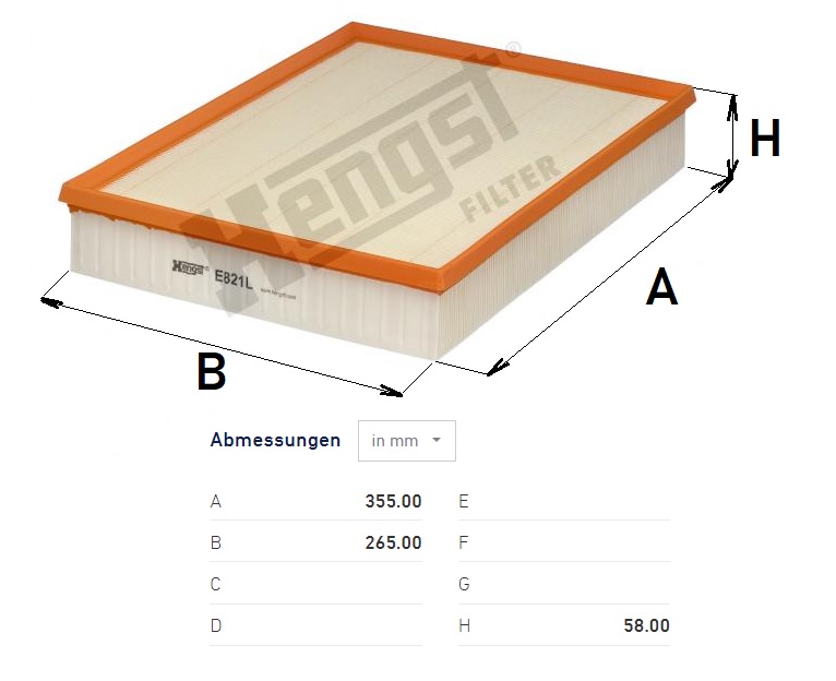 Filtr vzduchu MERCEDES Sprinter CDI, CNG, VW Crafter 
