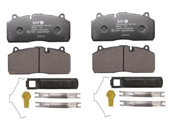 Deska brzdová 29274 Saf 210x94x30 HALDEX DB22LT, SBS2220 model TB9-22S, BI9-22S