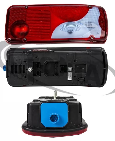 Svítilna zadní 7-dílná 400x160x88 se zásuvkou P MAN TGA, TGL