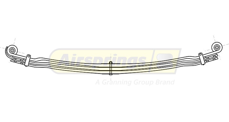 Pero listové 925/925 3 listy PN MAN TGA 18../TGA 26..