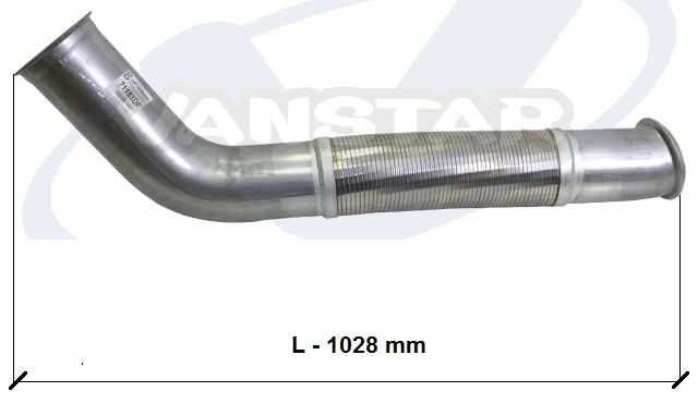 Trubka výfuku přední s pružným dílem DAF XF95, CF85 Euro 3