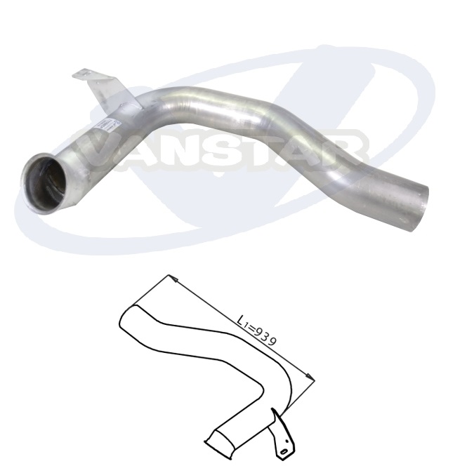 Trubka výfuku přední DAF XF95, CF85 Euro 3