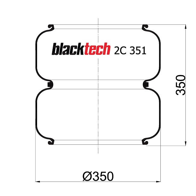 Vlnovec pérování zvedací nápravy - guma KAESBOHRER
