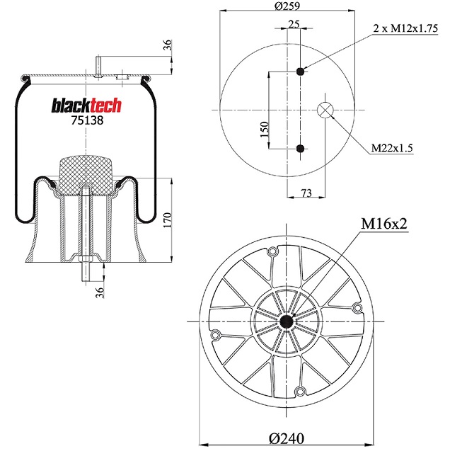 Vlnovec pérování kompletní - plastový zvon, SAF 2621V  Integral