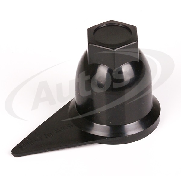 Kryt matice kola 32mm s indikátorem uvolnění - černý plast