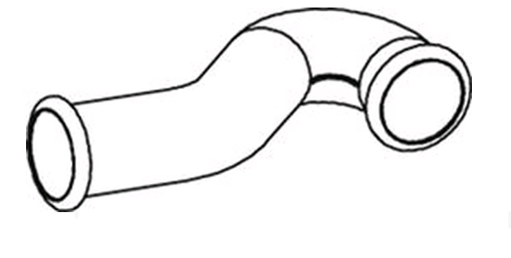 Trubka výfuku přední VOLVO FH12, FM12, FM10, FM7, FM9