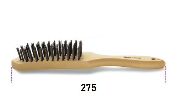 Kartáč ocelový 275mm - 5 řad / pr.0,3mm