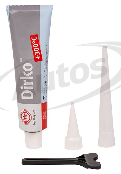 Tmel těsnící DIRKO, šedý, pružný, od -30°C do +300°C, 70ml