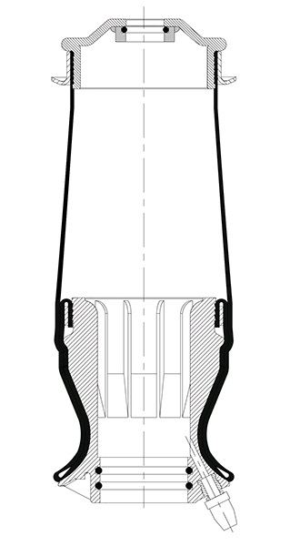 Vlnovec pérovaní kabiny zadní  RVI Premium DXi