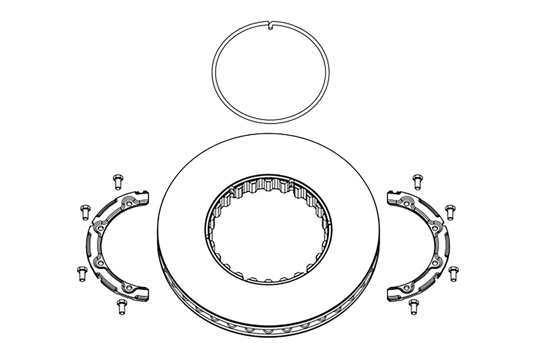 Kotouč brzdový 410x45 chlazený ZN VOLVO FH13,FH12,FH16, RVI Magnum DXi12/13,