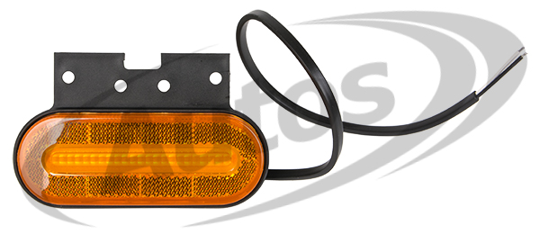 Svítilna poziční 12V/36V LED oranžová, s odrazkou, držákem a kabelem 0,25m