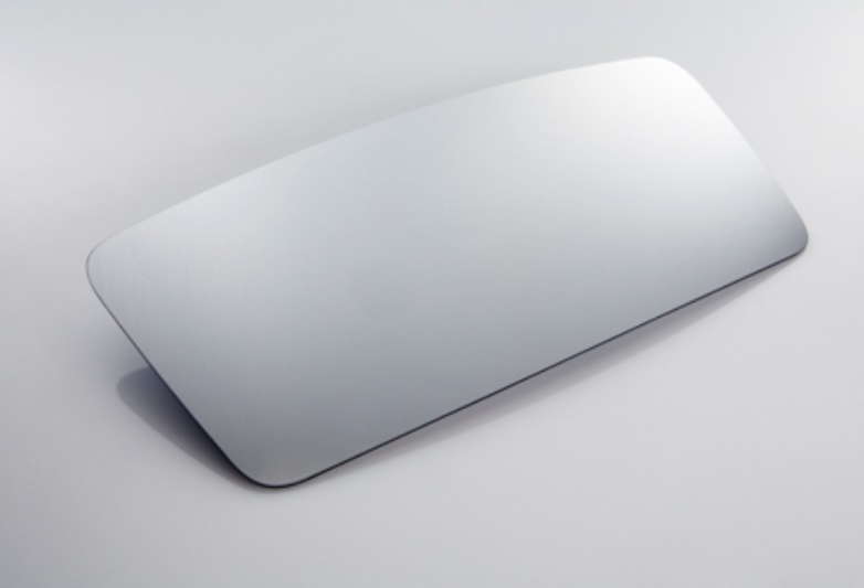 Sklo zrcadla hlavního 24V R1200 412x188x3 L/P MAN TGL, TGM, TGA, L2000 od 06/2005