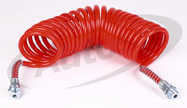 Hadice vzduchová spirálová M22x1,5/M22x1,5 5m červená