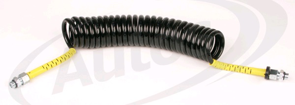 Hadice vzduchová spirálová M16x1,5/M16x1,5 ZW25 černá/žluté konce 5m