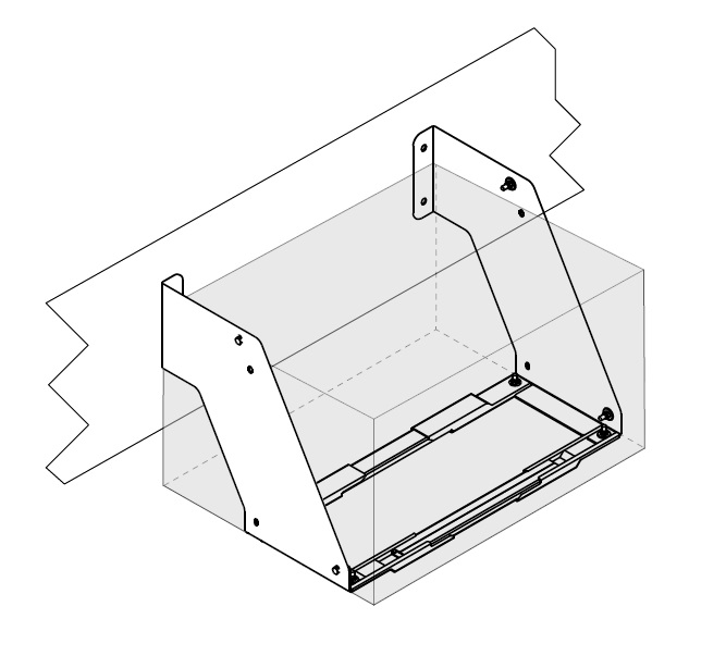 Držák skříně nářadí SPACE TRUCKIN 800mm - do rámu