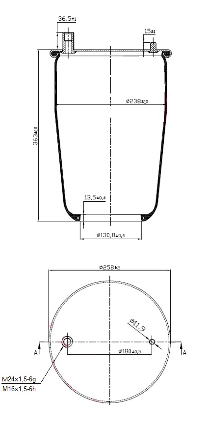 Vlnovec pérování 4929N bez zvonu PN RVI Premium DXi, Kerax DXi13, Magnum DXi12/13 od 2005