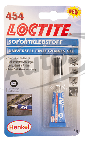 Lepidlo sekundové LOCTITE - 5-10sec - PVC,ABS,pryž,hliník,kov,kůže,textil,dřevo - 3gr