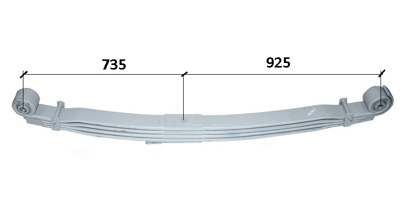 Pero listové 930/750mm 3 listy PN MAN TGA, TGS, TGX od 04.2000