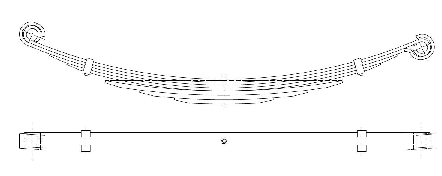 Pero listové 700/715 7 listů ZN IVECO N.Daily, T.Daily, Daily IV 50C15